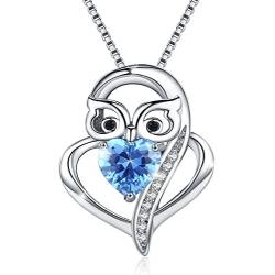 Graduation Gift Owl Gifts Silver Opal Owl Necklace Best Gifts for Owl Lovers Wisdom Necklace for Her
