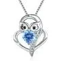 Graduation Gift Owl Gifts Silver Opal Owl Necklace Best Gifts for Owl Lovers Wisdom Necklace for Her