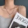 YienDoo Punk Lock Necklace Chain Silver Dainty Padlock Pendant Fashion Statement Charm Necklace Minimalist Jewelry for Women and Girls YienDoo Punk Lock Necklace Chain Silver Dainty Padlock Pendant Fashion Statement Charm Necklace Minimalist Jewelry for Women and Girls