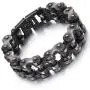 Large Heavy Titanium Chain Bike Bicycle Bracelet Mens Jewelry Brush Black Stainless Steel Motorcycle Biker Bracelet 12/18/22mm