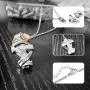 YSAHan Praying Hands Cross Urn Necklaces Ashes Cremation Memorial Stainless Steel Keepsake Pendant Jewelry Forever in My Heart for Women Men