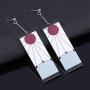 Demon Slayer Anime Cosplay Earrings,Demon Acrylic Earrings, Statement Acrylic Drop Earrings For Cosplay Party Women Gifts