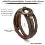 Jstyle 2Pcs Genuine Leather Bracelet for Men Women Unisex Multilayer Leather Adjustable Bracelet Cuff Wrap Rope Wristband Brown Bracelet Jstyle 2Pcs Genuine Leather Bracelet for Men Women Unisex Multilayer Leather Adjustable Bracelet Cuff Wrap Rope Wristband Brown Bracelet