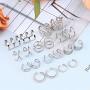 FUNRUN JEWELRY 10 Pairs Stainless Steel Ear Cuff Earrings for Women Men Non Piercing Helix Ear Clip CZ Fake Cartilage Earring