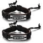 PJ Jewelry 2 Pack Religious What Would Jesus Do WWJD Braided Leather Bracelet Wristband for Men
