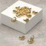 Trendsmax Chic Gold Plated Initial Letter A-Z Signet Statement Band Ring for Women Girls Stylish Knuckle Stackable Party Open Ring Size 7.5