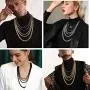 U7 Rope/Wheat Chain Necklace, 18k Real Gold Plated Strong Link with Lobster Claw Clasp, Color Silver/Black/Gold, Width 1.5/3/6/9MM,Length 18-30 Inch Replacement Chains for Pendant,Gift Packed U7 Rope/Wheat Chain Necklace, 18k Real Gold Plated Strong Link with Lobster Claw Clasp, Color Silver/Black/Gold, Width 1.5/3/6/9MM,Length 18-30 Inch Replacement Chains for Pendant,Gift Packed