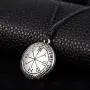 Solomon The Sixth Pentacle of Mars Pendant Necklace Talisman Jewelry (silver)