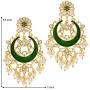 Aheli Indian Traditional Chandbali Dangle Earring Ethnic Festive Bollywood Wedding Jewelry for Women