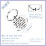 BEKECH Inspirational Gifts Be Who God Meant You to Be and You Will Set The World On Fire Keychain Faith Jewelry Best Friend Encouragement Gift