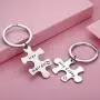 CJ&M Stainless Steel His Crazy Her Weirdo Couples Keychains Set,Personalized Couples Jewelry,Perfect Gift for Boyfriend Girlfriend