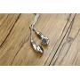 MEALGUET Mens Hip Hop Punk Stainless Steel Headset Design Iced Out Earphone Pendant Necklace Music Novelty Jewelry Gift for Men