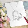 Mother Gifts Sloth Necklace Mama Sloth Stuffed Animal Pendant Ornament Jewelry Own Necklaces Gifts for Women