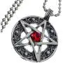 Wicca Wiccan Pagan Jewelry Celtic Pentacle Pentagram Star Red Crystal Gem Pewter Pendant Necklace Protection Amulet Wealth Money Good Fortune Luck Lucky Charm Talisman Medallion w silver ball chain Wicca Wiccan Pagan Jewelry Celtic Pentacle Pentagram Star Red Crystal Gem Pewter Pendant Necklace Protection Amulet Wealth Money Good Fortune Luck Lucky Charm Talisman Medallion w silver ball chain