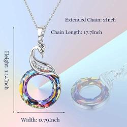 Sllaiss Phoenix Crystal Necklace Jewelry Crystals from Austria Nirvana of Phoenix Pendant Elegant Crystals Necklace for Women, Wife, Lover Birthday Anniversary Gift with Box