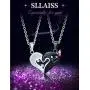 Sllaiss His&Hers Pendants Crystal from Swarovski Couples Necklace Puzzles Love Matching Heart Necklace Sllaiss His&Hers Pendants Crystal from Swarovski Couples Necklace Puzzles Love Matching Heart Necklace