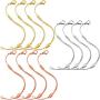 Hicarer 12 Pieces Stainless Steel Chain Extender Adjustable Necklace Extender Chain with Lobster Clasp