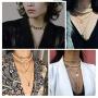 GoldChic Jewelry 5mm/12mm/23mm Chokers Gold Chain Necklace for Women,Hip Hop Turnover/Paperclip Chain Necklace, Thick Chunky Choker Chain Necklace 16”18”20”,Gift Box Included