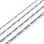 MEMGIFT Stainless Steel 16 Inches to 28 Inches Figaro Chain Necklace Width 3MM 4MM 5MM 6MM Simple Figaro Link Chain for Men Women Teen Girls Boys Best Friend Sister Fashion Jewelry
