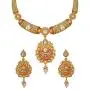 Efulgenz Indian Bollywood Traditional 14 K Gold Plated Kundan Pearl Wedding Choker Necklace Earrings Jewelry Set