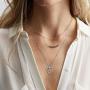 Ursteel Horse Gifts for Women Girls, Dainty Horse Initial Necklace 14k Gold Silver Plated Cubic Zirconia Forever Love Heart Necklaces Personalized Gifts Horse Jewelry for Girls Women