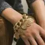 Denifery Gold Chain Bracelets Set for Women Adjustable Fashion Paperclip Link Italian Cuban Chunky Chain Bracelets Jewelry for Women Girls (Style 4)