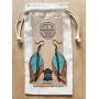 Moonster Leather Earrings for Women – Authentic Genuine Leather, One-of-a-Kind Handmade Earrings – Soft, Luxurious Leaf Earrings for Women with Subtle Gold Detailing and Beautiful Vintage Texture
