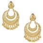 Bodha Traditional Indian 24K Gold Plated Traditional Chandelier Chandbali Gold Earrings for Women (SJ_1639)