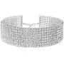 Rhinestone Choker 3 5 or 8 Row Silver by LuxeLife – Women’s Crystal Necklace Diamond Collar with 5'' Extender Rhinestone Choker 3 5 or 8 Row Silver by LuxeLife – Women’s Crystal Necklace Diamond Collar with 5'' Extender