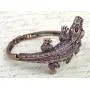 Alilang Copper Tone Amethyst Colored Rhinestones Alligator Crocodile Bangle Bracelet Alilang Copper Tone Amethyst Colored Rhinestones Alligator Crocodile Bangle Bracelet