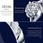 Sunamy Endless Love Matching Couple Rings for Him and Her Set, Adjustable S925 Silver Romantic Heart Design, Engagement Ring Anniversary Ring