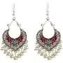 YAZILIND Women Drop Dangle Bohemian Earrings Flower Beaded Tassel Vintage Silver Hook Earrings Statement Ethnic Antique YAZILIND Women Drop Dangle Bohemian Earrings Flower Beaded Tassel Vintage Silver Hook Earrings Statement Ethnic Antique