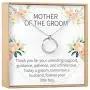 Mother of the Groom Gift Necklace: Parent of the Groom Jewelry, 2 Linked Circles (silver-plated-brass, NA) Mother of the Groom Gift Necklace: Parent of the Groom Jewelry, 2 Linked Circles (silver-plated-brass, NA)