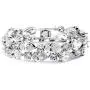 Mariell Silver Petite Length 6 1/2'' Wedding Bracelet with Bold CZ Mosaic for Brides and Bridesmaids Mariell Silver Petite Length 6 1/2'' Wedding Bracelet with Bold CZ Mosaic for Brides and Bridesmaids