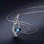 Butterfly Necklace, Infinity Necklace 925 Sterling Silver Butterfly Jewelry Infinity Jewelry for Women (Silver)