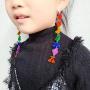DAMLENG Unique Handmade Lightweight Acrylic Fruits Dangle Drop Earrings Cute Long Tassel Apple Banana Cherry Earrings for Women Girls Statement Jewelry Gifts