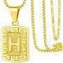 SHOWFULL Initial Letter Pendant Necklace, Gold Constellation Capital A-Z Letter Pendant Necklace for Boys Girls Women Men(2 Necklaces Included)