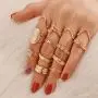9-16 Pieces Stackable Joint Knuckle Midi Finger Ring Sets,Boho Vintage Crystal Snake Sunflower Moon Star Crown Rings for Women Teen Girls 9-16 Pieces Stackable Joint Knuckle Midi Finger Ring Sets,Boho Vintage Crystal Snake Sunflower Moon Star Crown Rings for Women Teen Girls