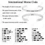 Joycuff Morse Code Bracelets for Women Mom Inspirational Mantra Cuff Bangle Friend Encouragement Gifts for Her BBF