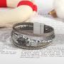 FANCY SHINY Leather Wrap Bracelet Boho Cuff Bracelets Crystal Bead Bracelet with Magnetic Clasp Jewelry Gifts for Women Teen Girls