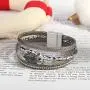 FANCY SHINY Leather Wrap Bracelet Boho Cuff Bracelets Crystal Bead Bracelet with Magnetic Clasp Jewelry Gifts for Women Teen Girls
