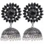 Efulgenz Boho Vintage Antique Ethnic Gypsy Tribal Indian Oxidized Silver Pearl Drop Floral Jhumka Dangle Earrings Jewelry Efulgenz Boho Vintage Antique Ethnic Gypsy Tribal Indian Oxidized Silver Pearl Drop Floral Jhumka Dangle Earrings Jewelry