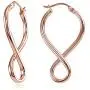 Hoops & Loops Sterling Silver Infinity Polished Hook Endless Earrings Hoops & Loops Sterling Silver Infinity Polished Hook Endless Earrings