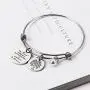 Meibai Grandmother Bracelet Stainless Steel Message Cuff Bangle Personalized Gift for Mother Nana Meibai Grandmother Bracelet Stainless Steel Message Cuff Bangle Personalized Gift for Mother Nana
