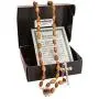 Catholic Oval Olive Wood Rosary Beaded Prayer Jerusalem Cross Decor Crucifixion of Christ Jesus Necklace for Auto Vehicle for Men Women Religious Jewelry Pendant 14 inch