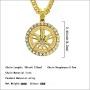 TIDOO Jewelry in Marijuana WE Trust Mens Weed Leaf Pendant Necklace with Free 30'' Chain 18k Real Gold/Silver Plated -Unique Valentines Day Present Ideas for Men&Boy