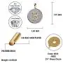 TOPGRILLZ Fully Iced Out CZ 14K Gold Plated Bitcoin Cryptocurrency Pendant Necklace Chain Men TOPGRILLZ Fully Iced Out CZ 14K Gold Plated Bitcoin Cryptocurrency Pendant Necklace Chain Men