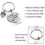 WSNANG Husky Keychain Dog Lover Gifts You are Braver Stronger Smarter Than You Think Keychain Inspirational Dogs Jewelry Husky Lover Gifts