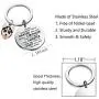 WSNANG Husky Keychain Dog Lover Gifts You are Braver Stronger Smarter Than You Think Keychain Inspirational Dogs Jewelry Husky Lover Gifts