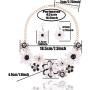 Yuhuan Flower Chunky Statement Necklace Rhinestone Costume Jewelry for Women